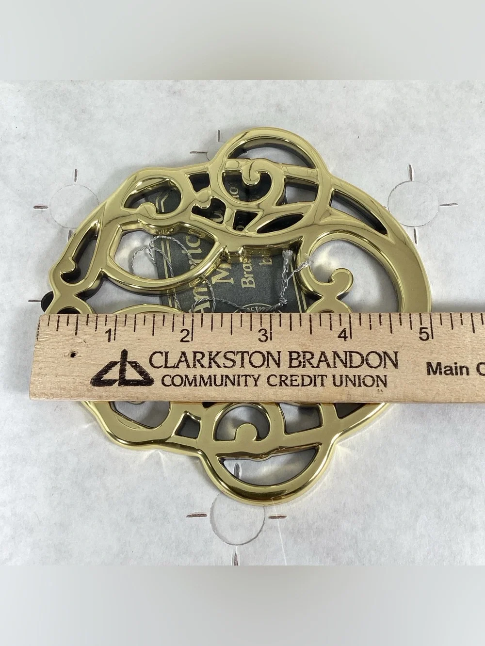 Baldwin Brass Oglethorpe Cypher Trivet #7073.030 New In Box Classics Collection